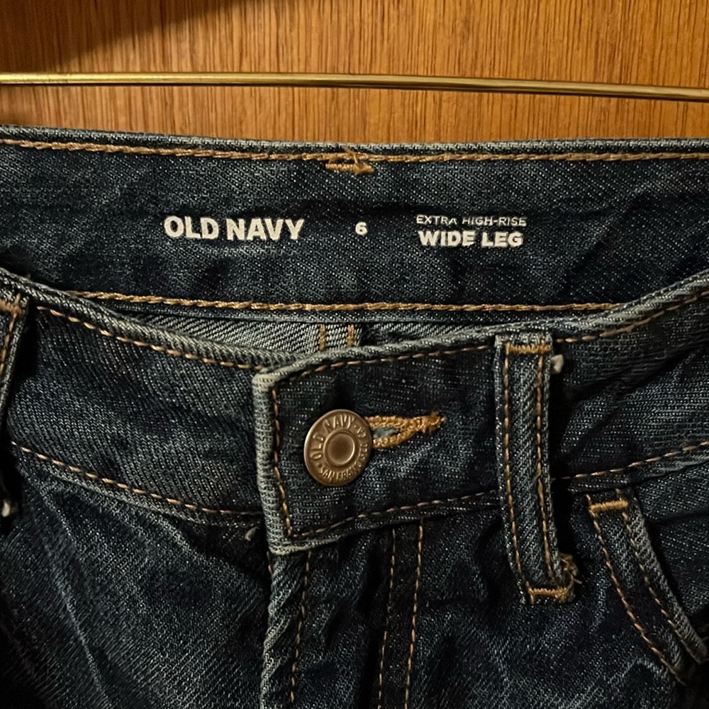 Extra high rise wide leg, Old Navy jeans